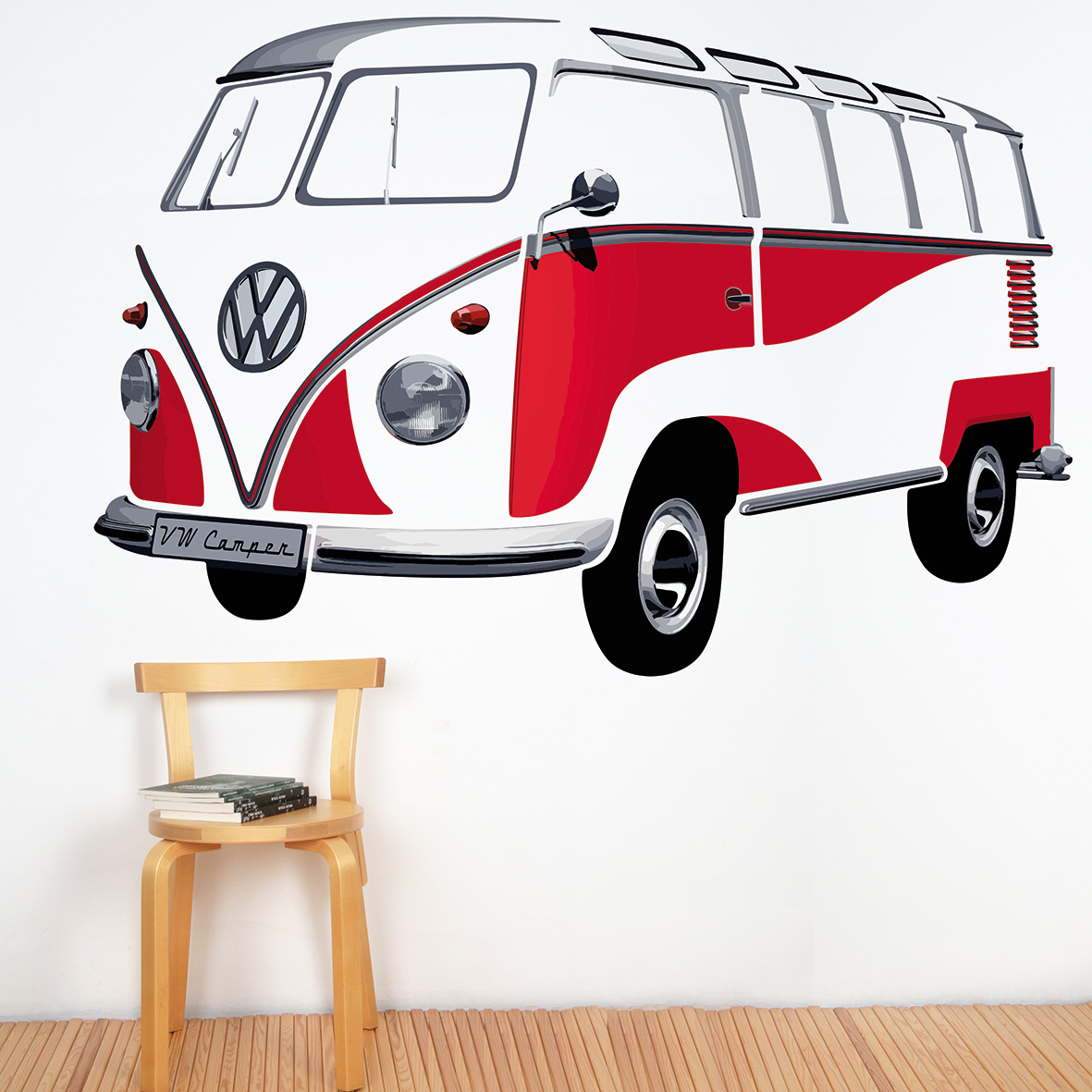 VW T1 Bulli bus wall tattoo