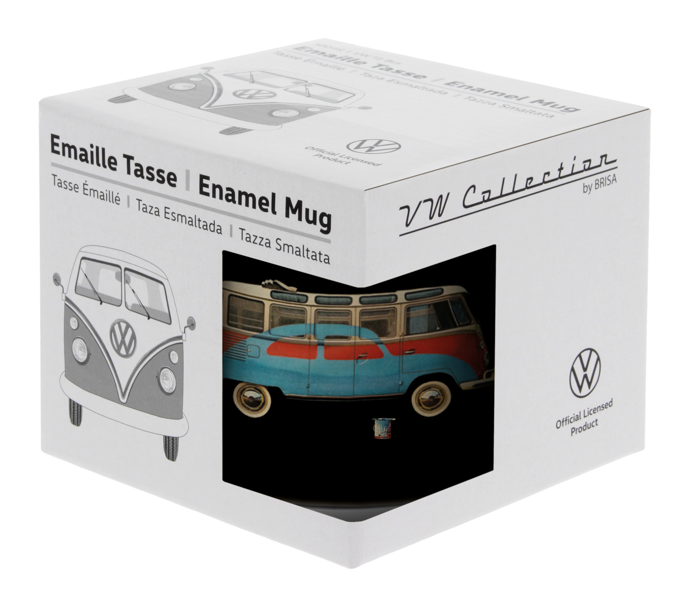 VW T1 Bulli Bus Tasse emailliert 500ml