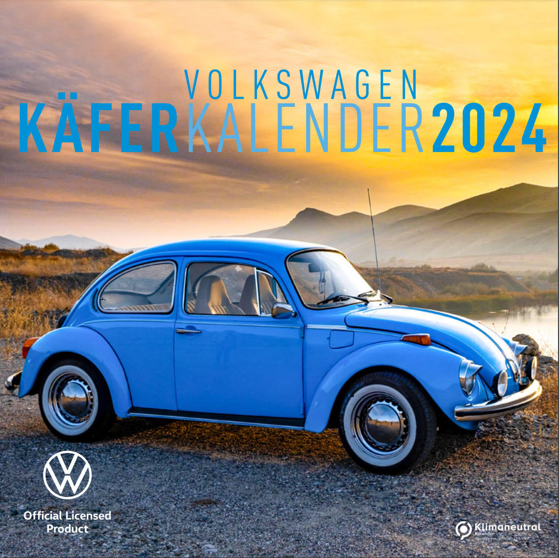 Volkswagen Käfer Jahres-Kalender 2024 (Klein 30x30cm)