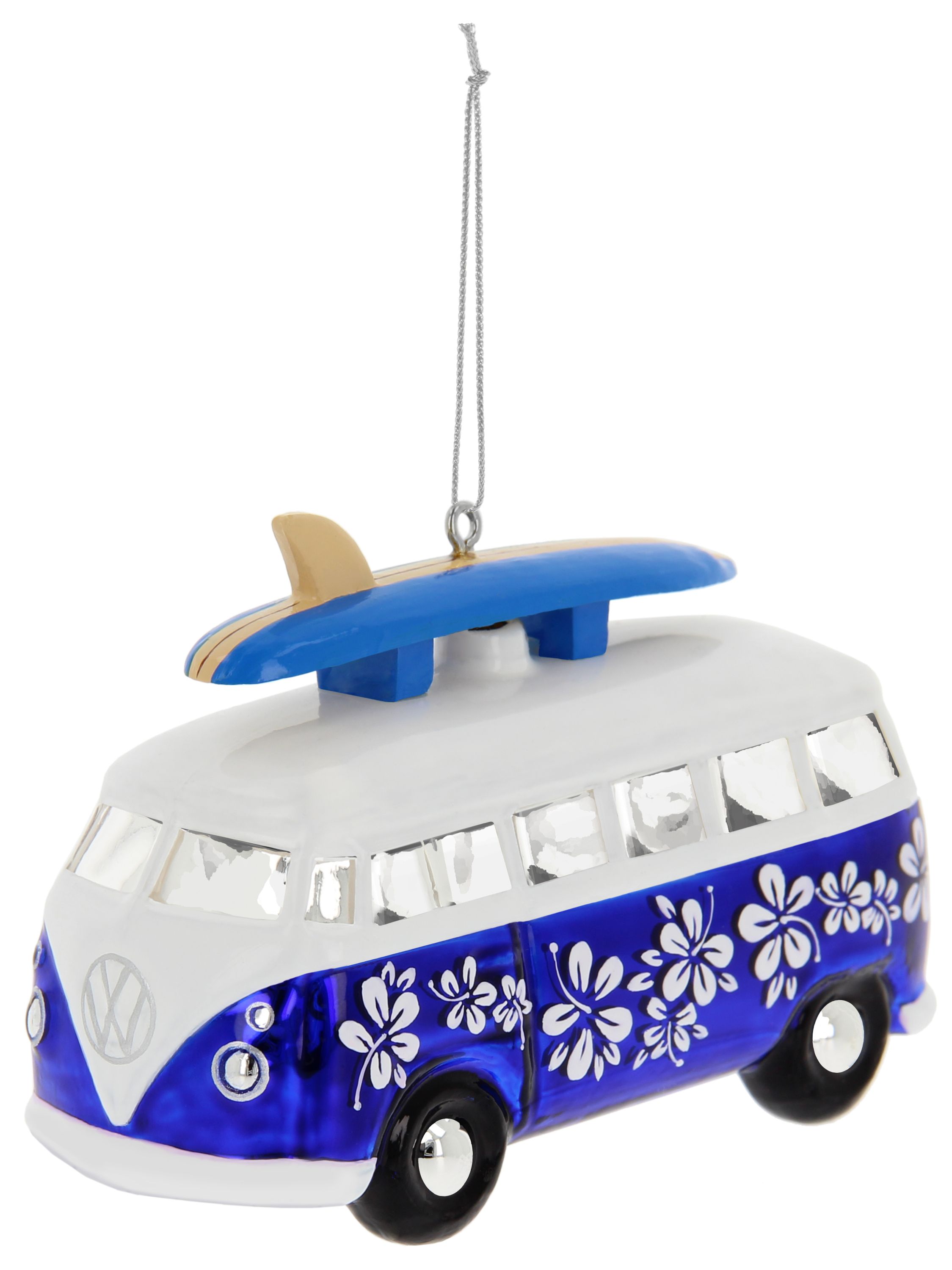 VW T1 Bulli Bus decorative pendant & glass Christmas ornament in gift box