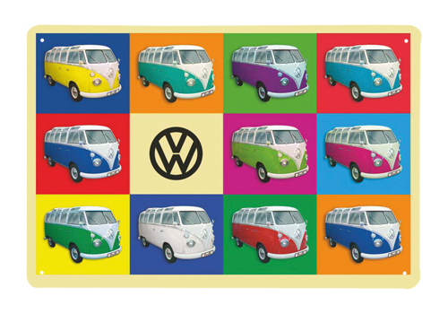 VW T1 Bulli Bus & Beetle tin sign