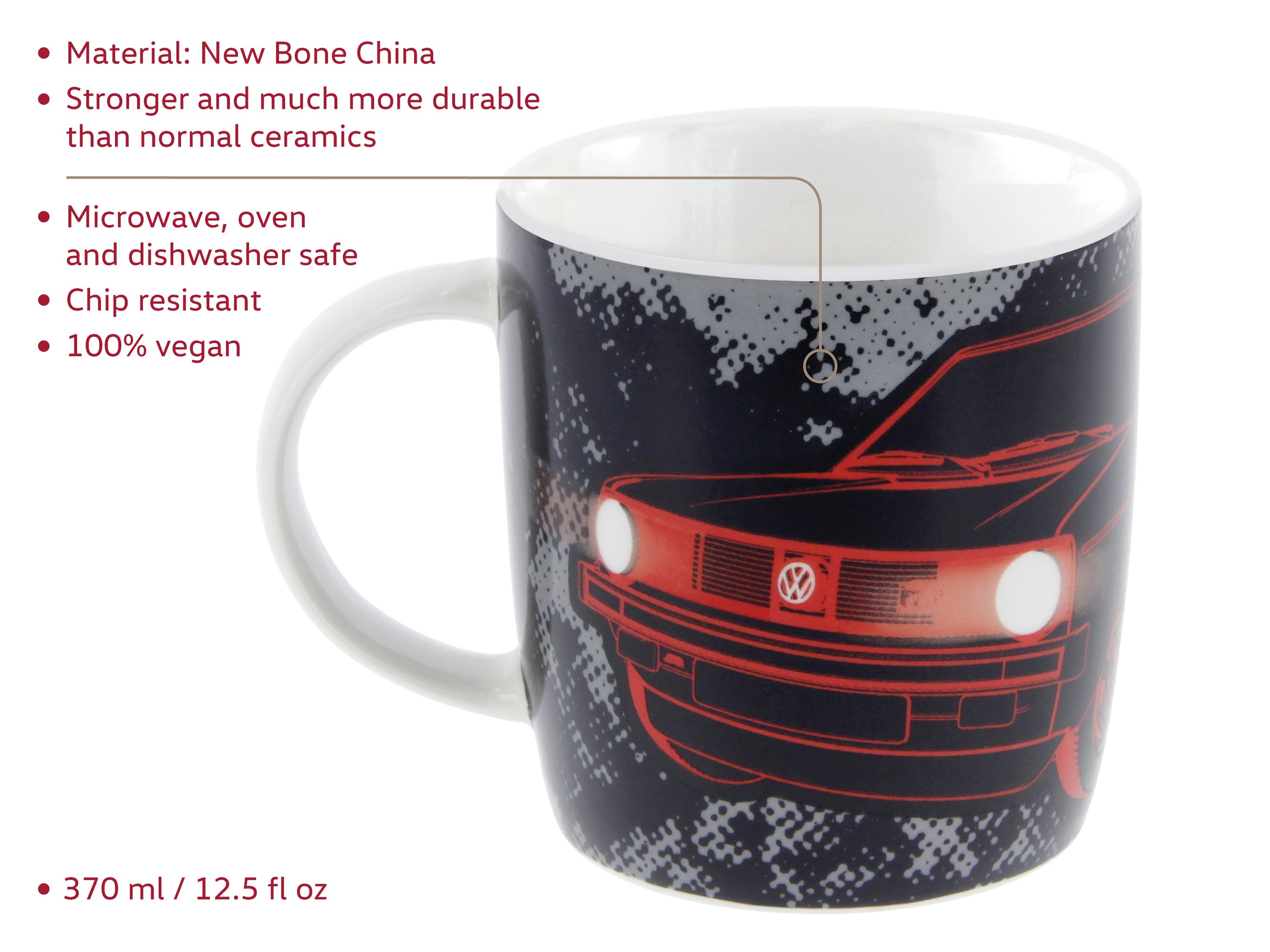 VW GTI coffee cup 370ml
