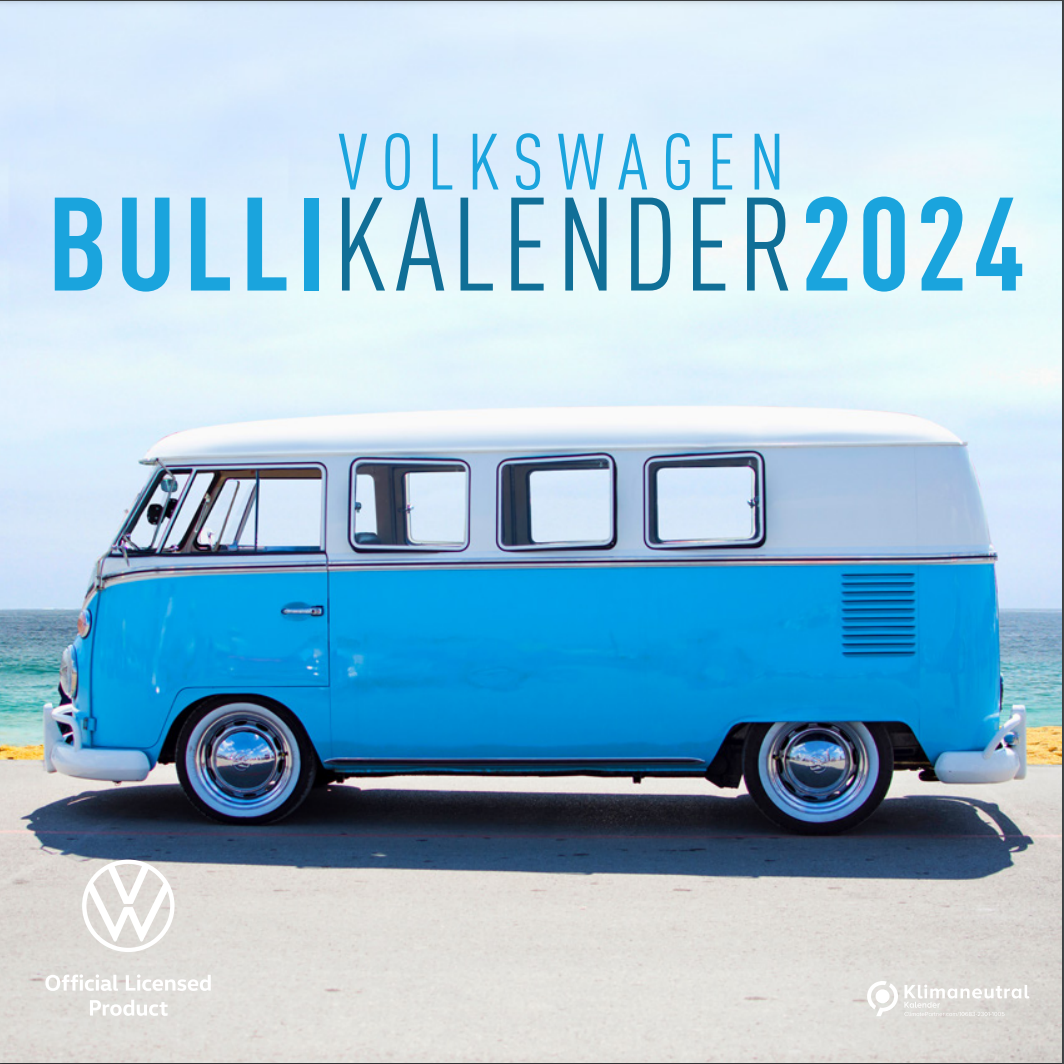Volkswagen Bulli Bus T1 Jahres-Kalender 2024 (Klein 30x30cm)
