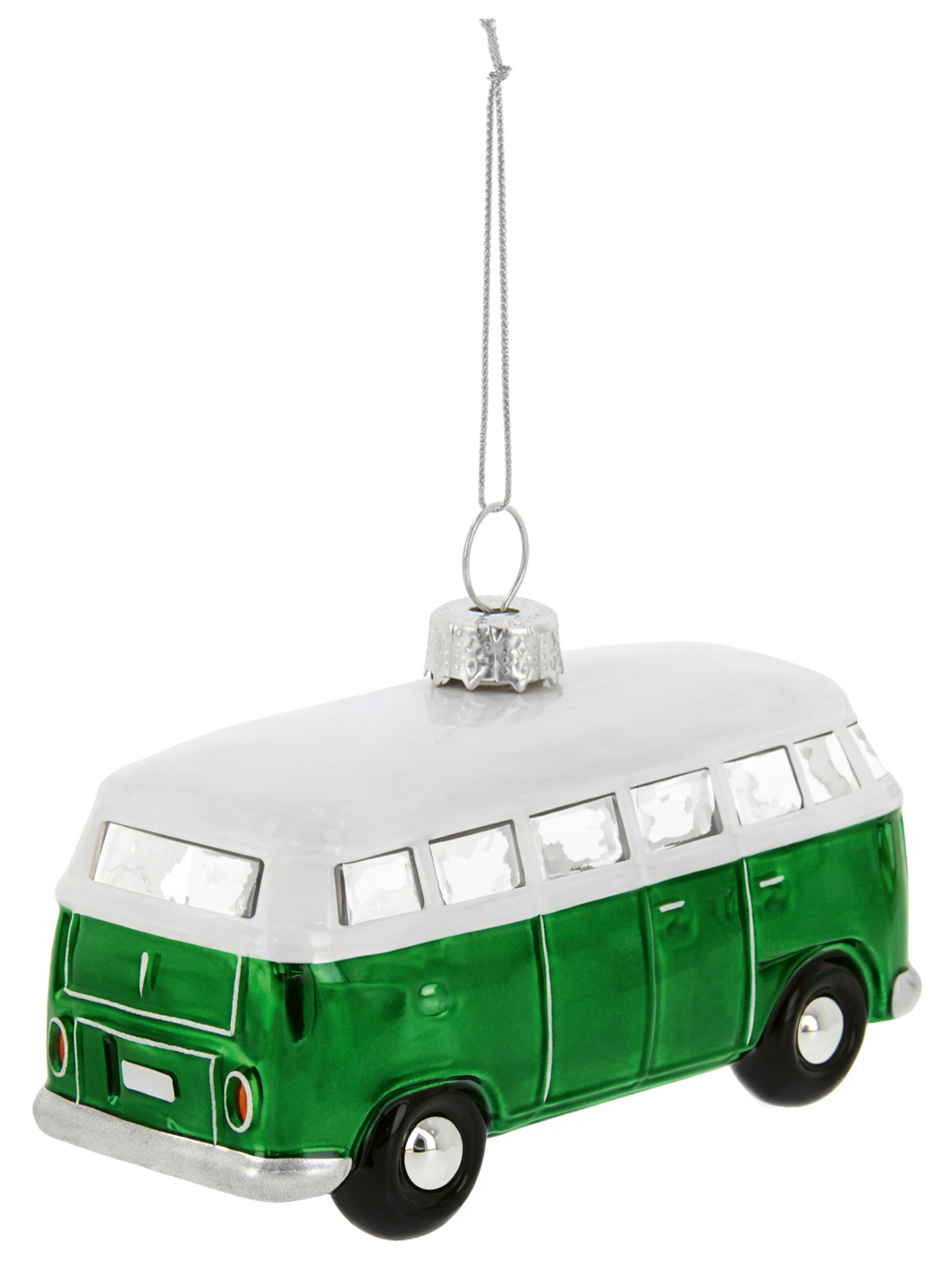 VW T1 Bulli Bus decorative pendant & glass Christmas ornament in gift box