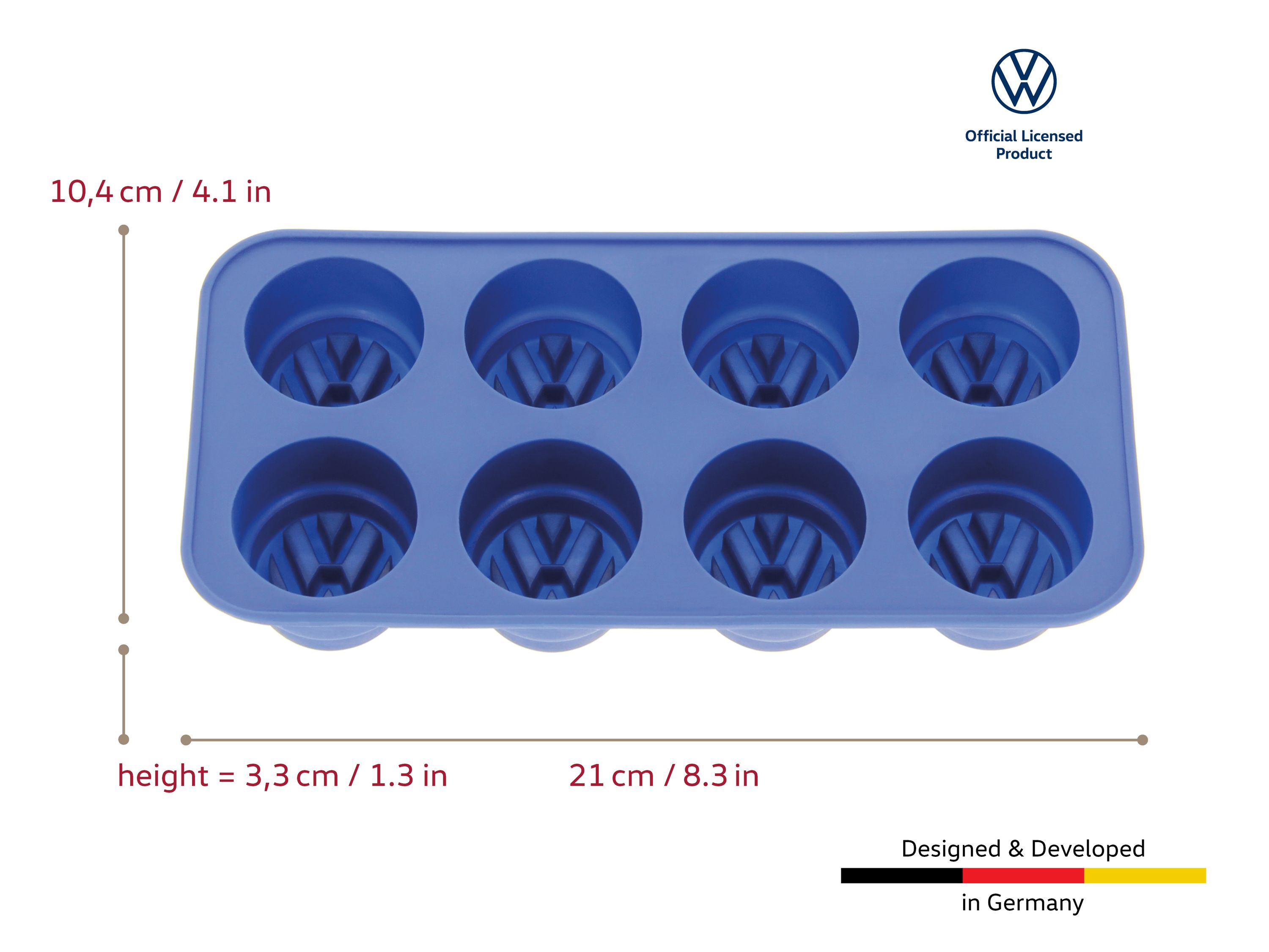 VW logo, T1 Bus, VW Beetle ice cube mold, baking mold, ice cube maker (silicone)