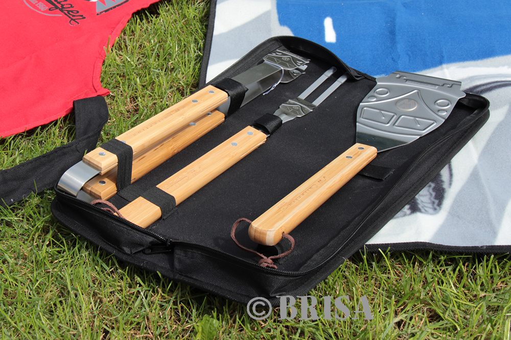 VW T1 Bulli Bus Grill Cutlery 3-piece in Carrying Bag