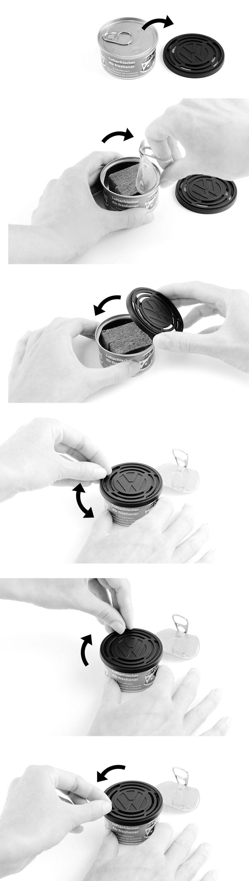 VW T1 air freshener in a can