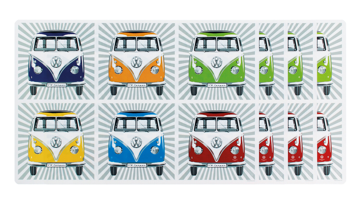 VW T1 Bulli Bus washable placemats (set of 4)