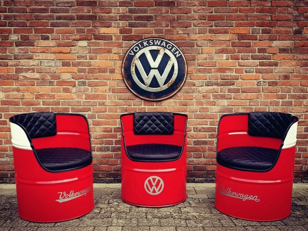 VW T1 Bus Ölfass-Sessel