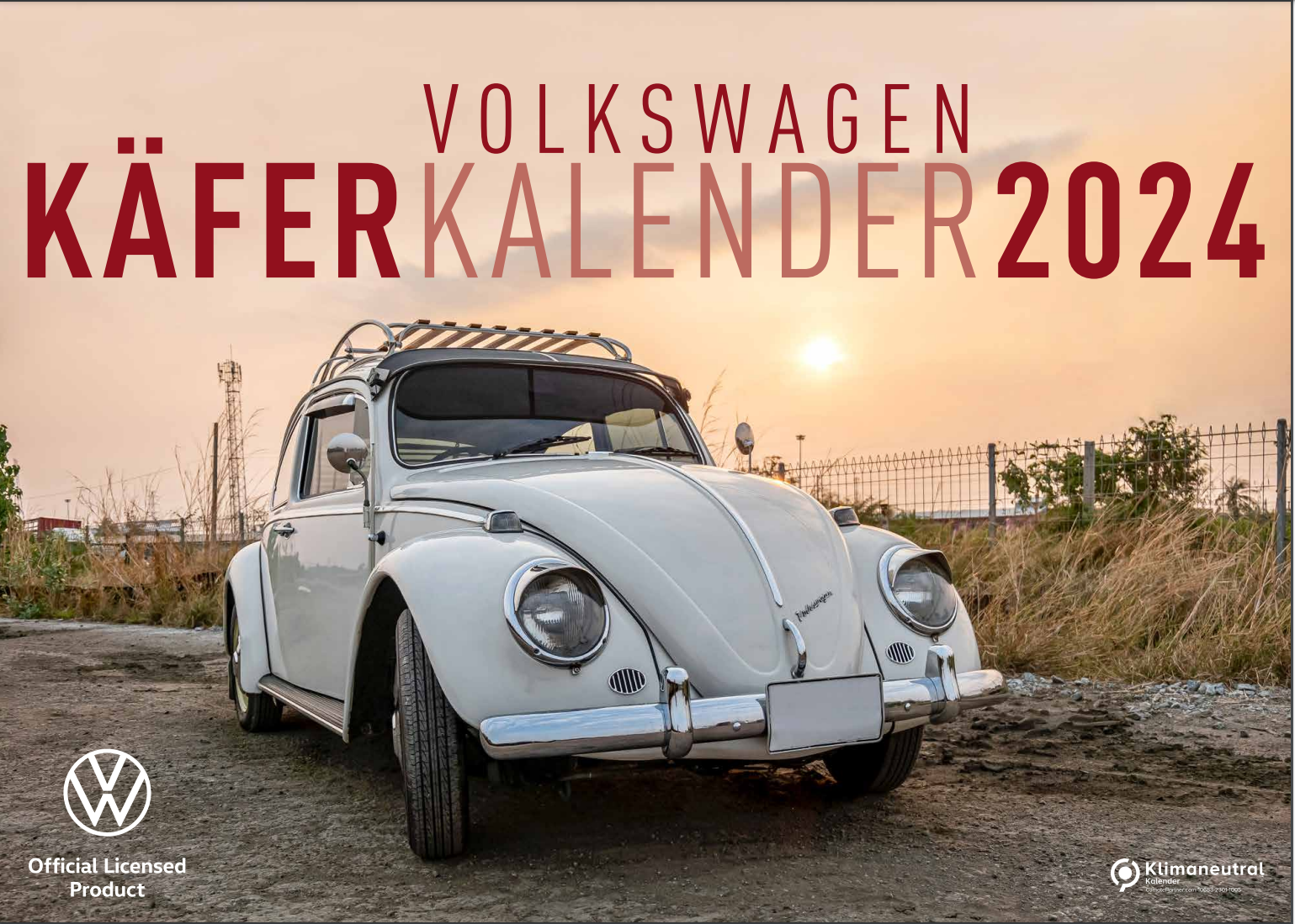 Volkswagen Bulli Bus T1 oder Käfer Kalender 2024 (Groß 70x50cm / Klein 30x30cm)