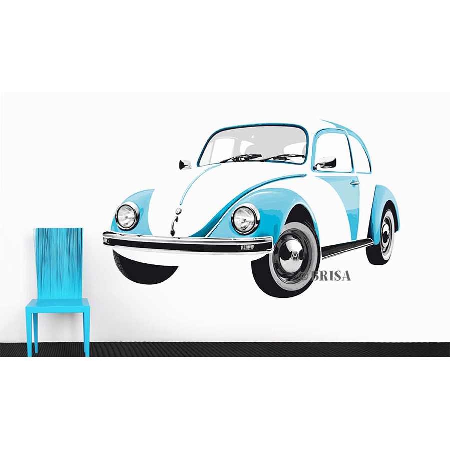 VW Beetle Wall Tattoo