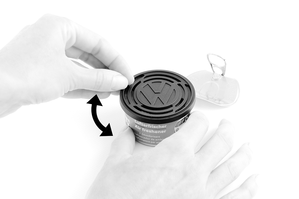 VW T1 air freshener in a can