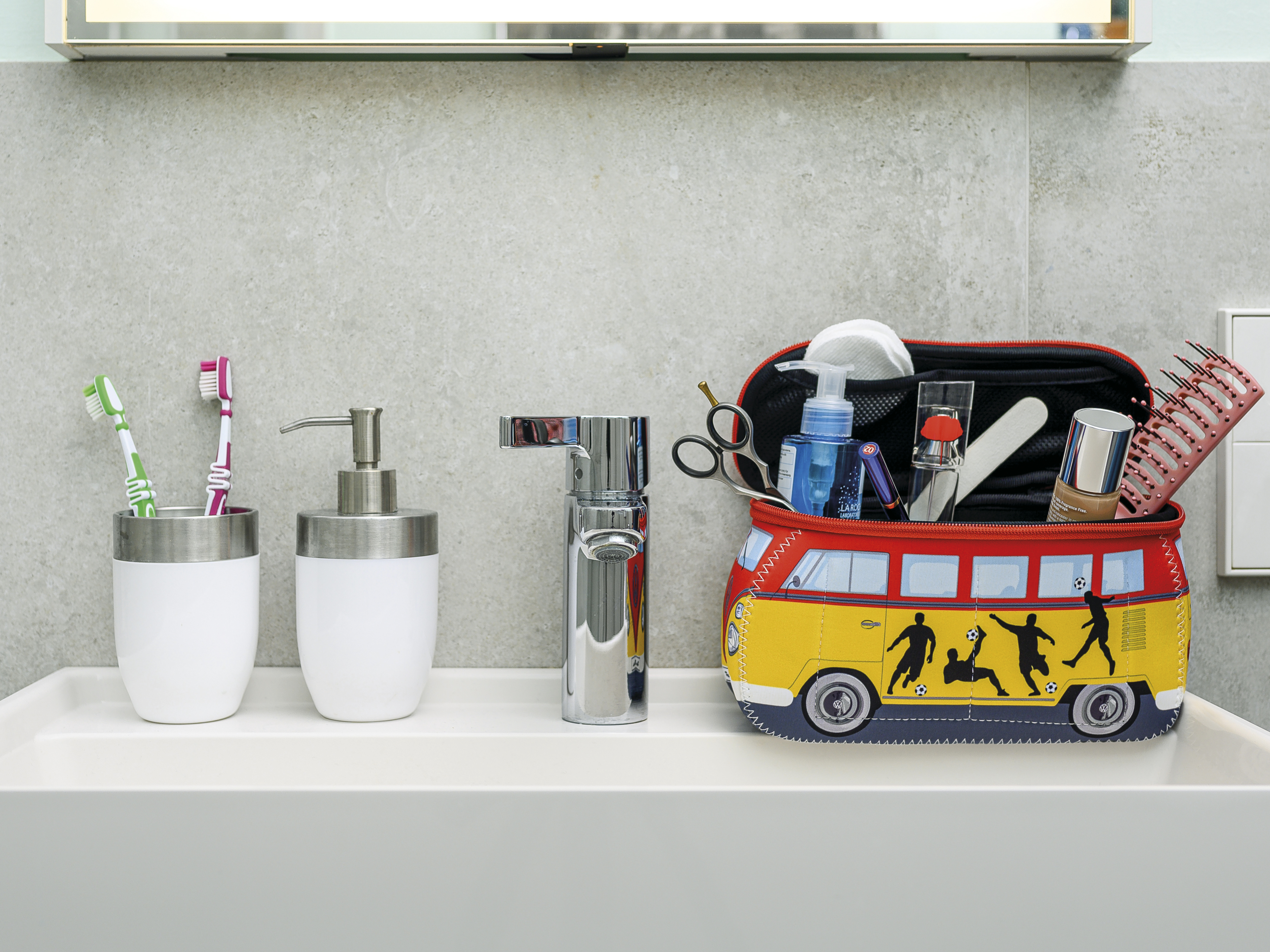 VW T1 Bulli Bus 3D Neoprene Pencil Case - Small