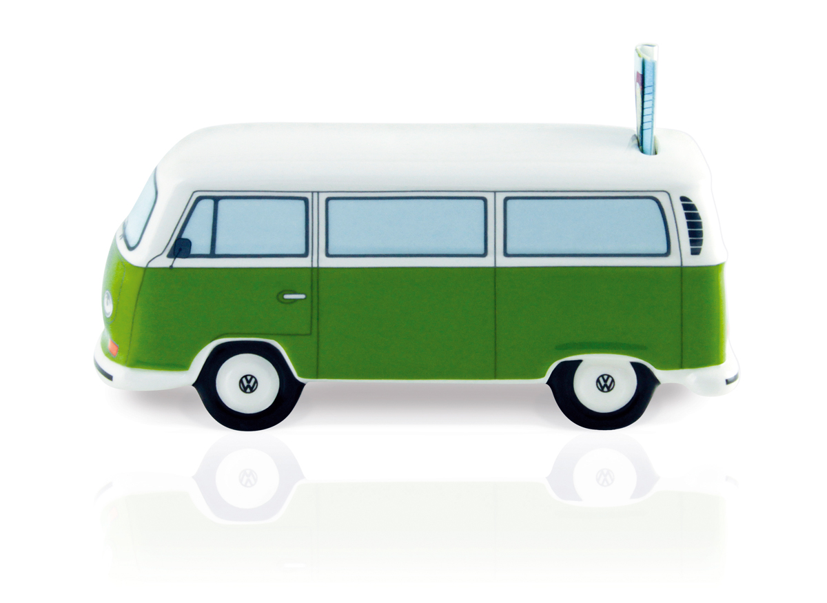 VW T2 Bulli Bus Spardose Keramik (1:22)
