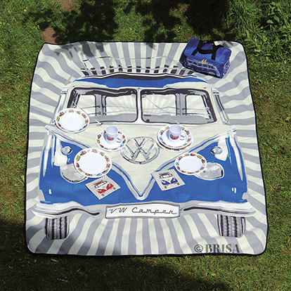 VW T1 Bulli Bus Picnic Blanket (200x150cm) with Carry Bag
