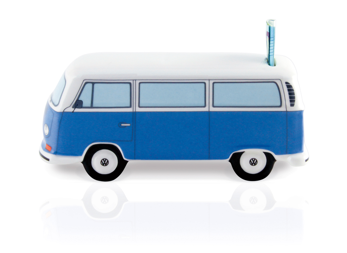 VW T2 Bulli Bus money box ceramic (1:22)