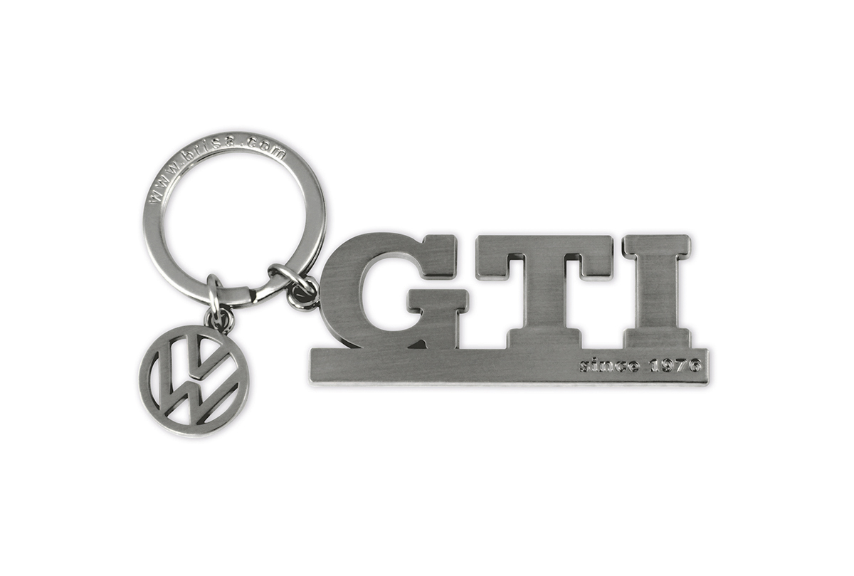 VW GTI keychain with charm