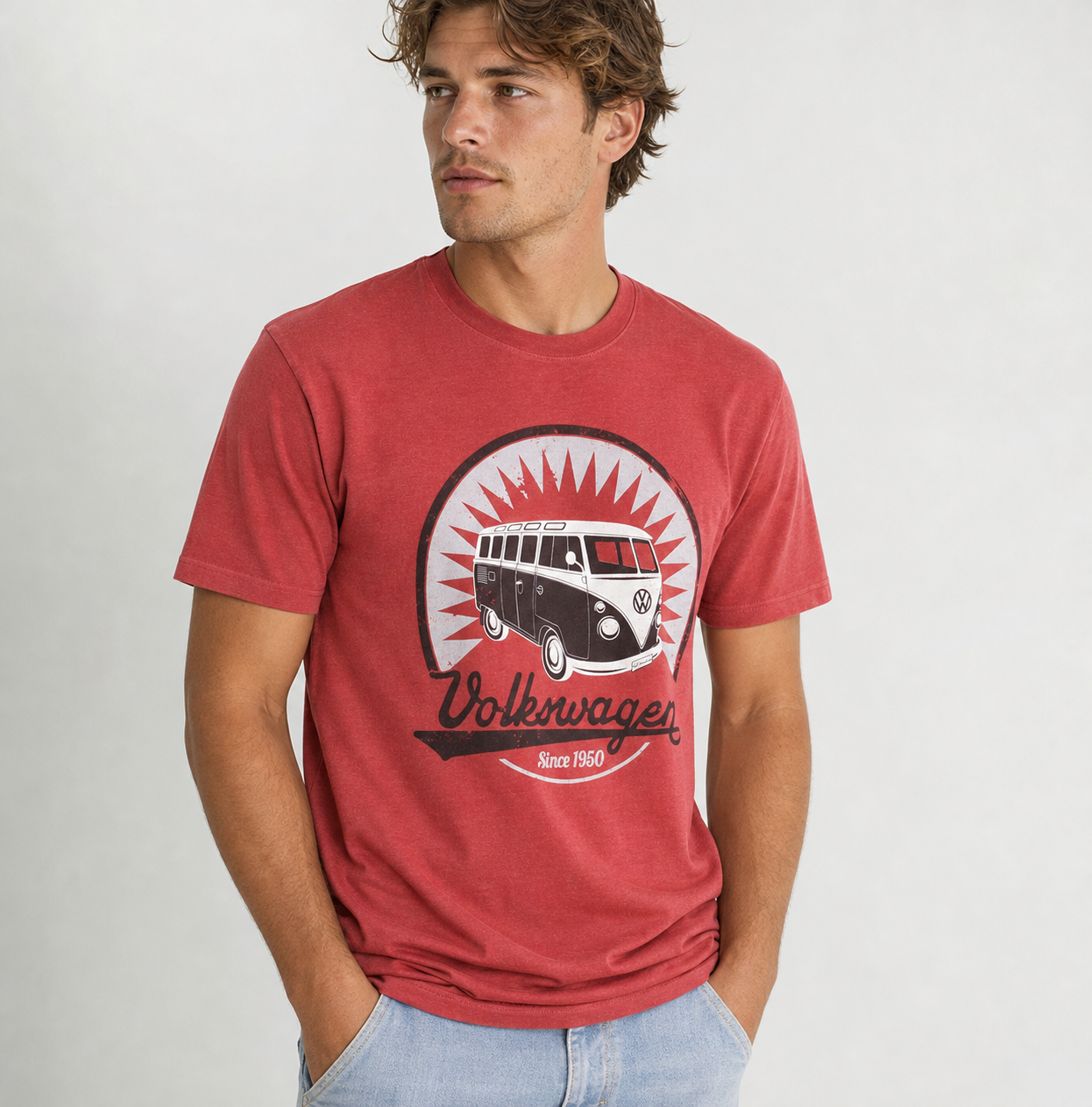 VOLKSWAGEN BUS VW T1 Combi T-Shirt unisexe (XXL) - Bulli Driver/bleu