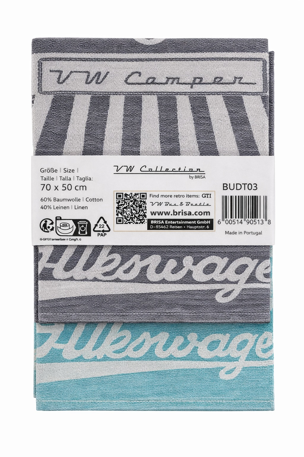 VW T1 Bus tea towel set of 2