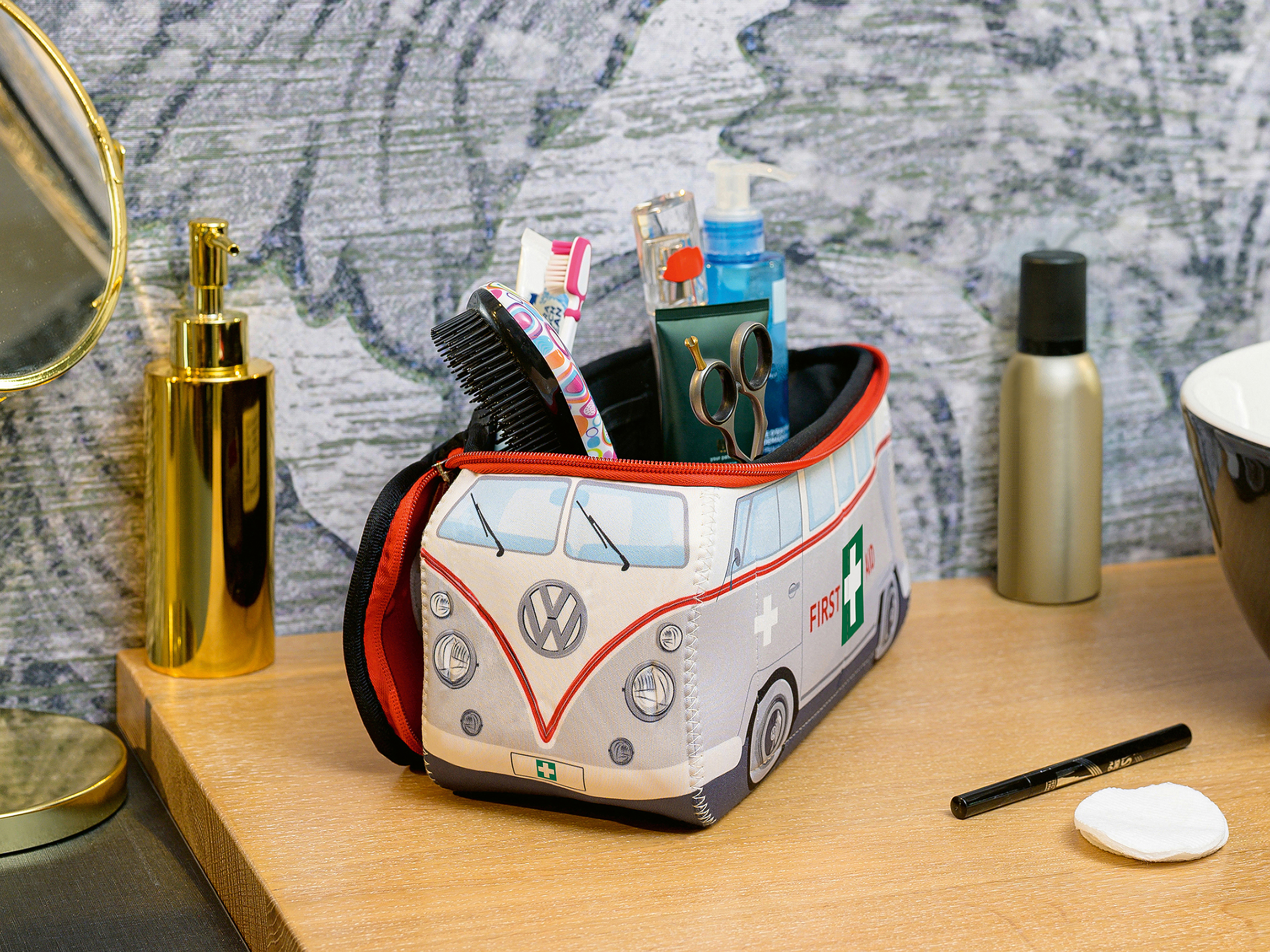 VW T1 Bulli Bus 3D Neoprene Universal Bag - Large
