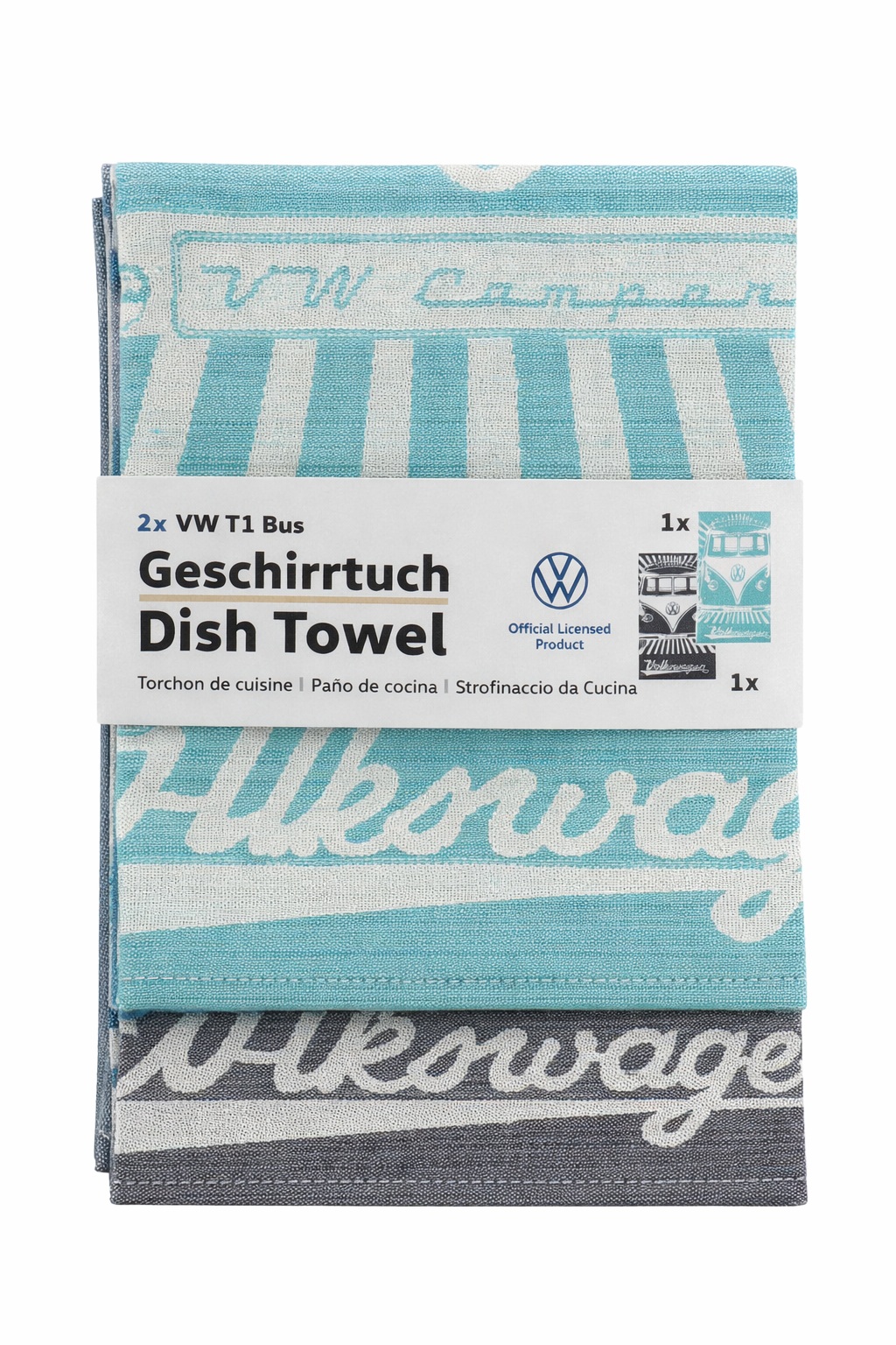 VW T1 Bus tea towel set of 2