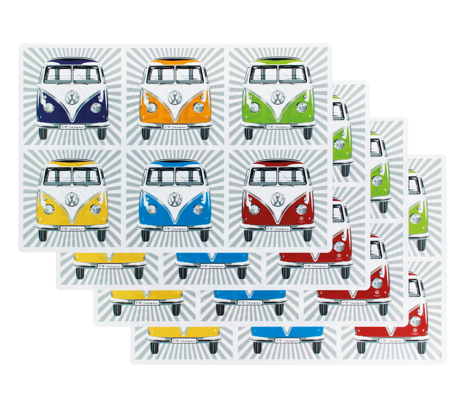 VW T1 Bulli Bus washable placemats (set of 4)