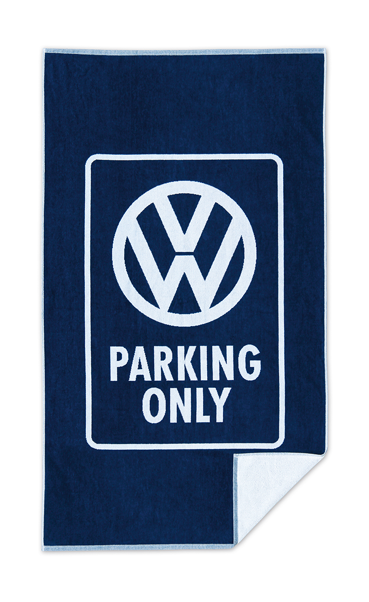 VW Toalla de playa - Parking Only/azul