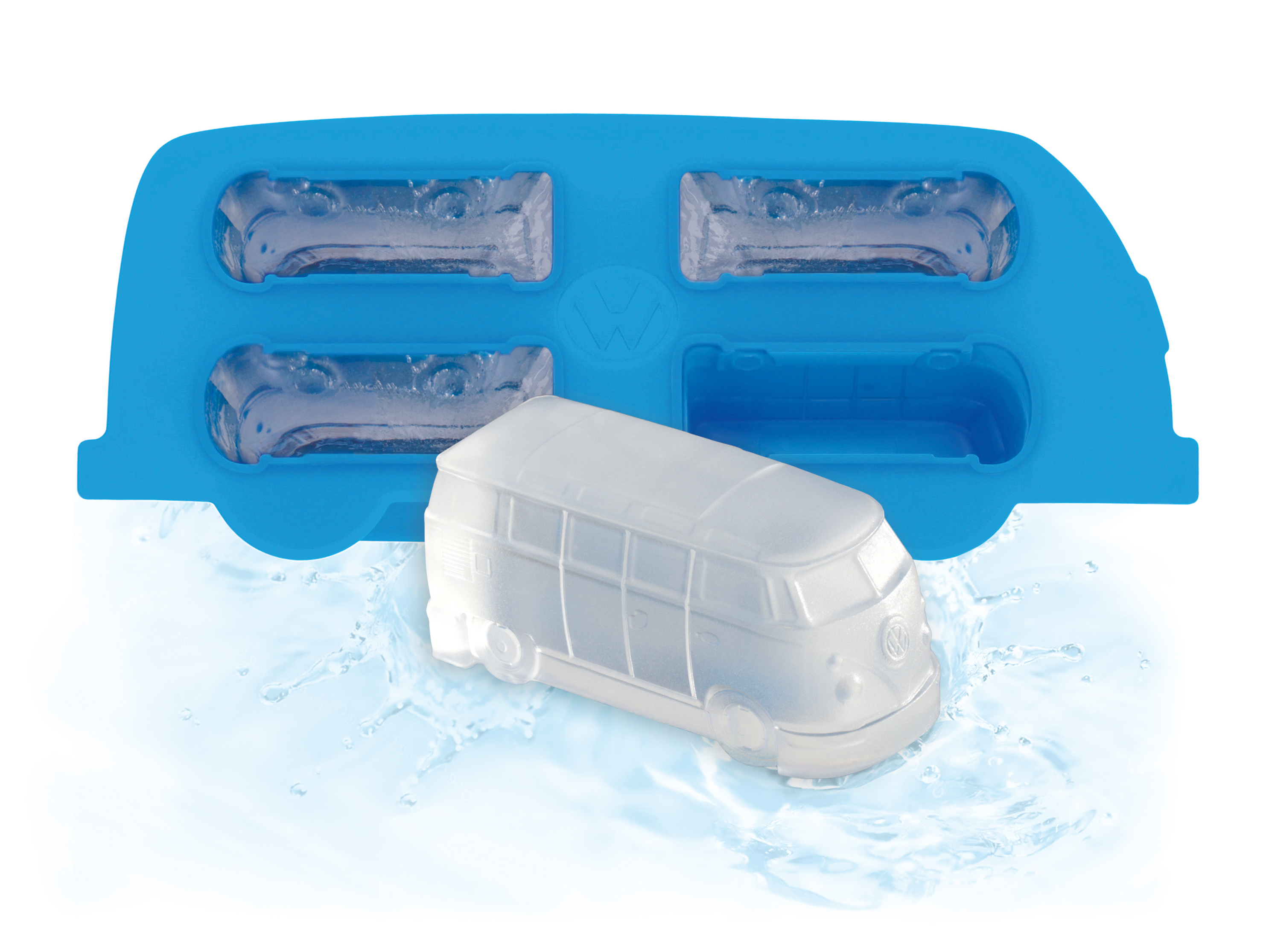 VW logo, T1 Bus, VW Beetle ice cube mold, baking mold, ice cube maker (silicone)