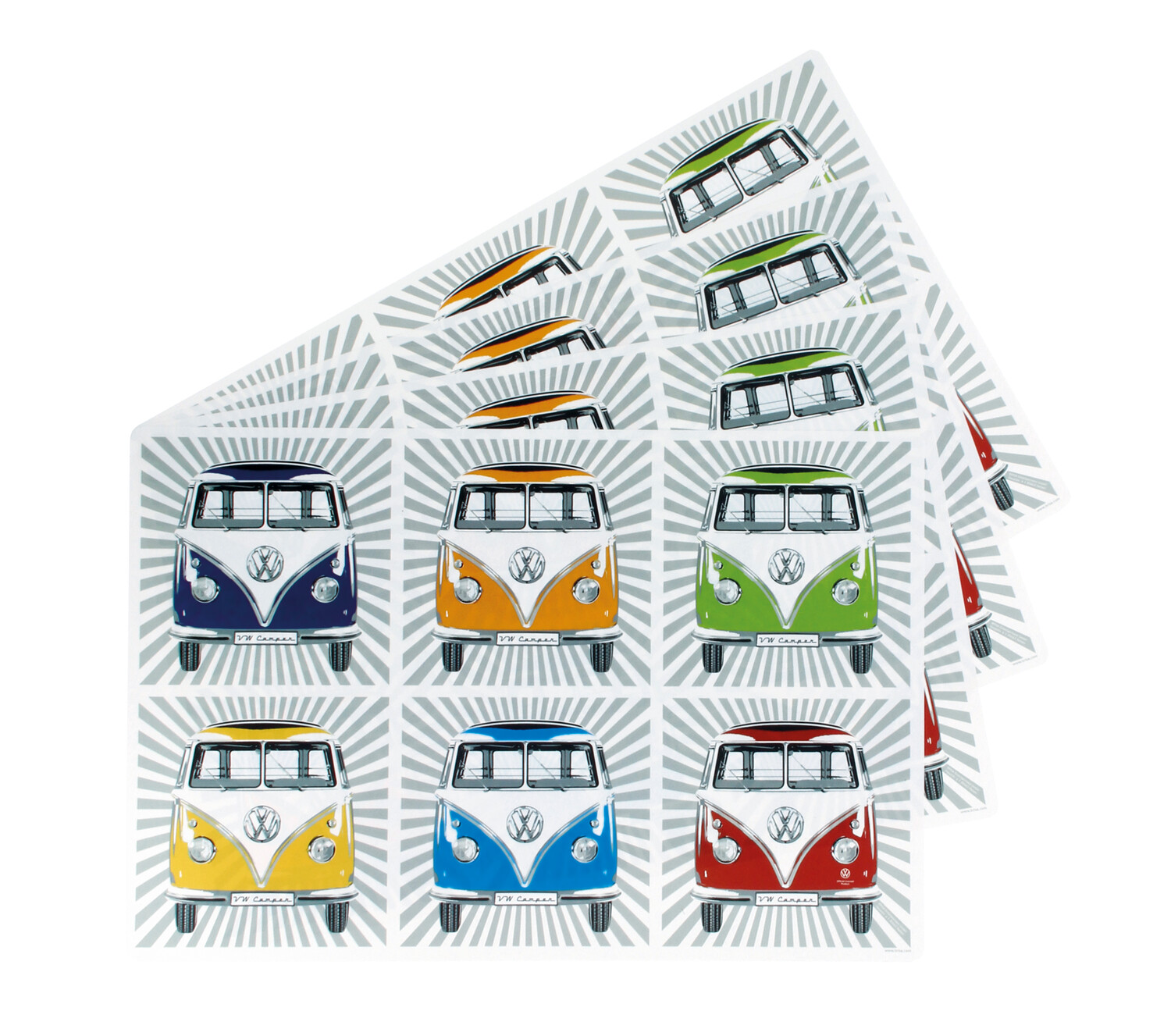 VW T1 Bulli Bus washable placemats (set of 4)
