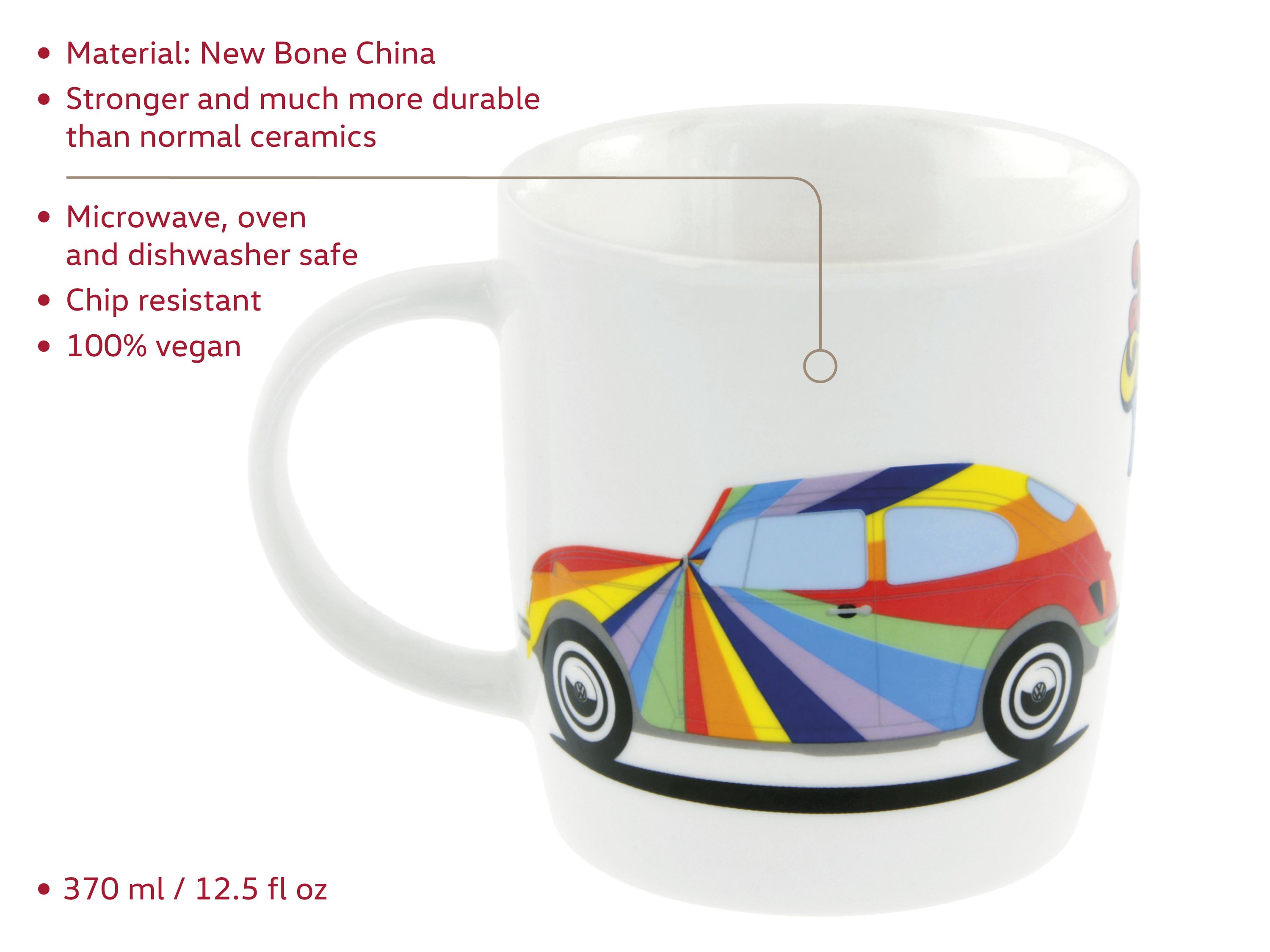 VW Beetle coffee cup 370ml